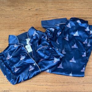 Womens Disney World 50th Anniversary Blue Pajamas